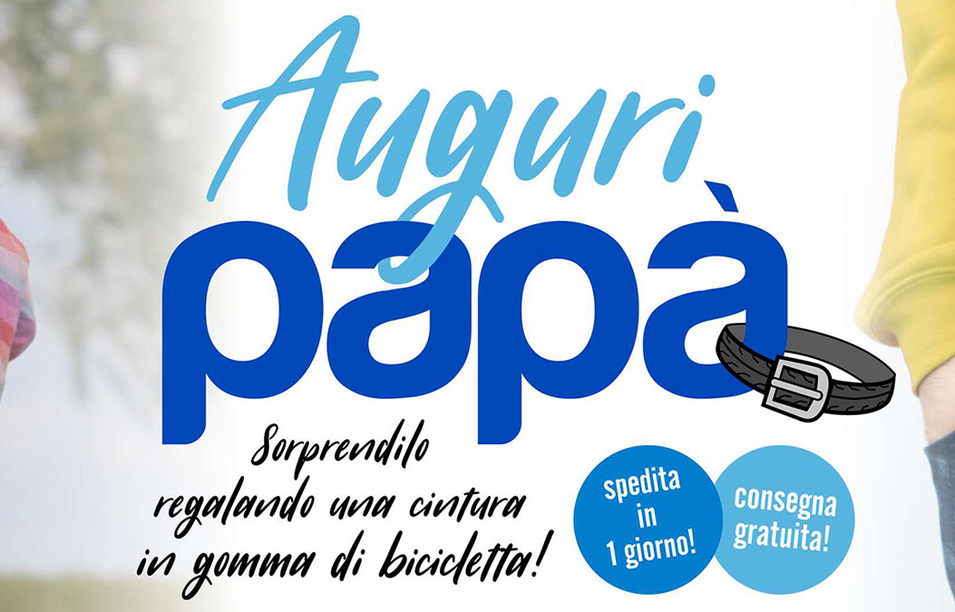 Idee regalo ecologiche per la Festa del Papà 2020 - CinBike - Cinture in  gomma ecologiche